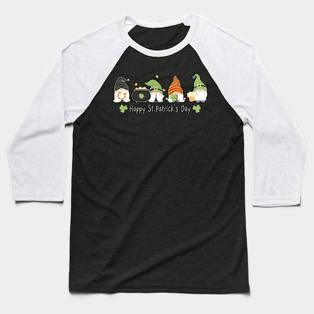 St. Patrick`s Day Dwarf Baseball T-Shirt by Lin-Eve